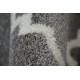 Tapis de couloir SKETCH F343 gris et blanc trèfle marocain trellis