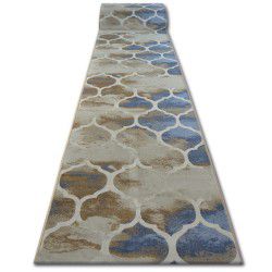 Alfombra de pasillo DROP JASMINE 761 beige oscuro/azul