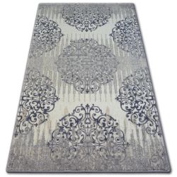 Kulatý koberec PETIT HVĚZDA, šedý