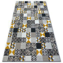 Lisboa szőnyeg 27218/255 Négyzetek Csempe Sárga Stílus Lisszabon Portugál