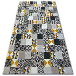 Teppich LISBOA 27218/255 Quadrate Platte Gelb Portugal