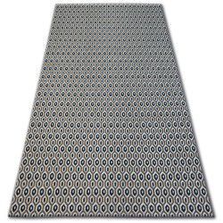 Teppich Strukturell SIERRA G6042 flach gewebt grau - geometrisch, ethnisch