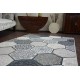 Koberec LISBOA Carpet LISBOA 27212/356 Šesťúholník Plást Medu sivá