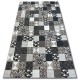 SIERRA szőnyeg Structural G5011 lapos szövött szürke / fekete - geometriai, gyémánt