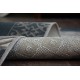 Tappeto Structural SIERRA G5011 tessuto piatto grigio / nero - geometrico, quadri
