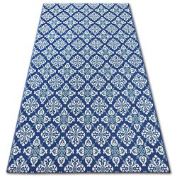 Teppich COLOR 19246/699 SISAL Blumen Blau