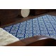Carpet COLOR 19246/699 SISAL Flowers Blue