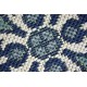 Alfombra de cuerda sisal COLOR 19246/699 Flores azul