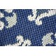 Fonott sizal color szőnyeg 19246/699 Virágok Kék