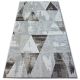 Carpet Structural SIERRA G5018 Flat woven grey - stripes, diamonds