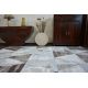 Carpet Structural SIERRA G5018 Flat woven grey - stripes, diamonds