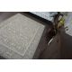 Alfombra MEFE moderna 8722 Líneas vintage - Structural dos niveles de vellón gris / blanco 