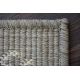 Tappeto MEFE moderno 8722 Linee vintage - Structural due livelli di pile grigio / bianca