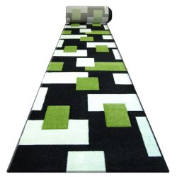 Heat-set Fryz futó szőnyeg PILLY - 7778 fekete zöld