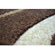 Alfombra de pasillo HEAT-SET FRYZ FOCUS - 8732 marrón wengué Olas Rayas marrón chocolate