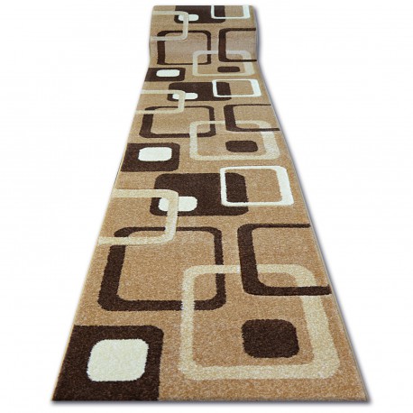 Passatoia HEAT-SET FRIESE FOCUS - F240 beige QUADRI cappuccino