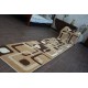 Runner HEAT-SET FRYZ FOCUS - F240 beige SQUARES cappuccino