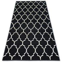 Tæppe BCF BASE 3770 KONICZYNA sort TRELLIS
