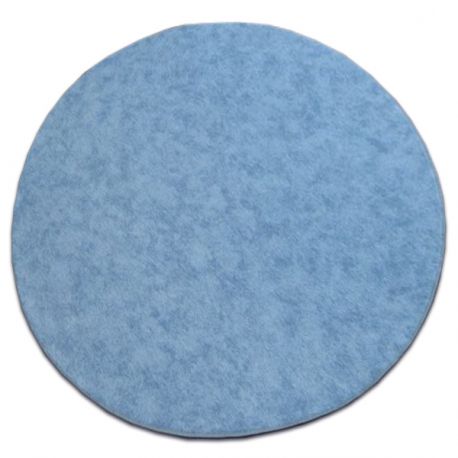 Carpet round SERENADE bright blue