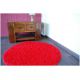 Okrúhly koberec SHAGGY 5 cm červená 