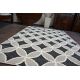 Carpet BERBER SYLA B752 circle dots cream Fringe Berber Moroccan shaggy