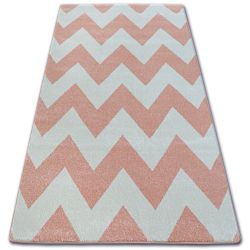 Tapis SKETCH - FA66 rose et crème - Zigzag