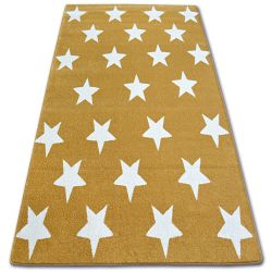 Tapete SKETCH - FA68 dourado/creme - Estrelas Estrelinhas
