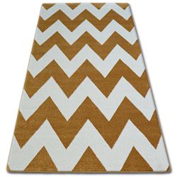 Carpet SKETCH - FA66 gold/cream - Zigzag