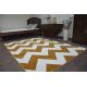 Carpet SKETCH - FA66 gold/cream - Zigzag