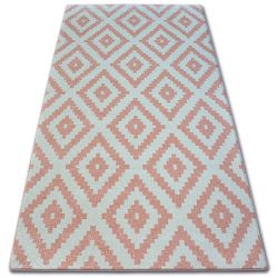 Sketch szőnyeg - F998 rózsaszín/krém - Négyzetek Ruta