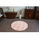 Teppich SKETCH ring - F343 Rosa/Sahne trellis