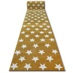Tapis de couloir SKETCH - FA68 doré et crème - Petites étoiles Étoiles
