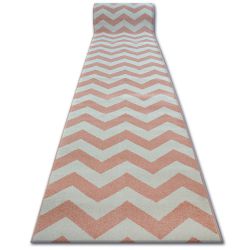 Löpare SKETCH - FA66 rosa/grädde - Zigzag