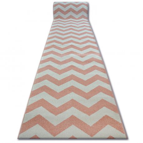 Modern Thick Hall Runner SKETCH ZIG ZAG black Width 80-120cm extra long Stairs 