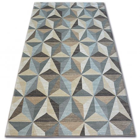 Carpet ARGENT - W6096 Triangles Beige / Blue