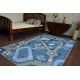 Antirutsch Teppich Teppichboden für Kinder STREET blau