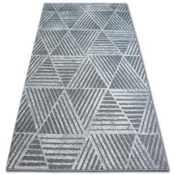 Alfombra KAKE 25812677 Geométrico - Diamantes, Triángulos 3D gris / negro