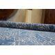 Alfombra BERBER 9000 circulo azul oscuro Franjas Bereber Marroquí Shaggy