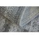 Modern MEFE Teppich Kreis 2783 Marmor - Strukturell zwei Ebenen aus Vlies grau