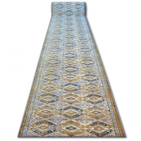Covor MEFE modern Cerc 2783 Marmură - structural două niveluri de lână gri inchis