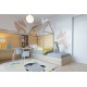 Din iuta, cu țesătură plată, covor PATIO Sisal cu model simplu 2778 galben, aur
