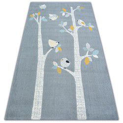 Carpet PASTEL 18405/072 - BIRDS grey