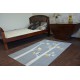 Carpet ECO SISAL Boho MOROC Etno Zigzag 22319 fringe - two levels of fleece green / cream, recycled carpet