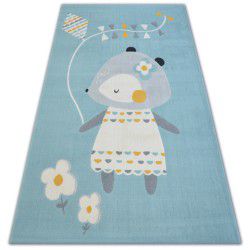 Alfombra de pasillo con refuerzo de goma RYMA verde