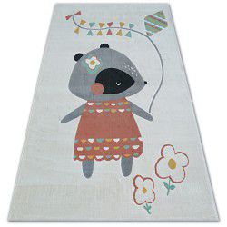 Alfombra de pasillo con refuerzo de goma RYMA marrón