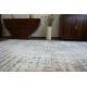 Alfombra moderna REBEC franjas 51166B Geométrico - dos niveles de vellón azul oscuro / crema 