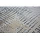 Alfombra moderna REBEC franjas 51166B Geométrico - dos niveles de vellón azul oscuro / crema 