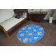 TAPIS cercle FROZEN bleu LA REINE DES NEIGES ELSA