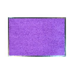 Čistící kobercová rohož s gumou CLEAN fialová