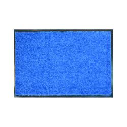 Придверный ковер прорезиненный CLEAN синий